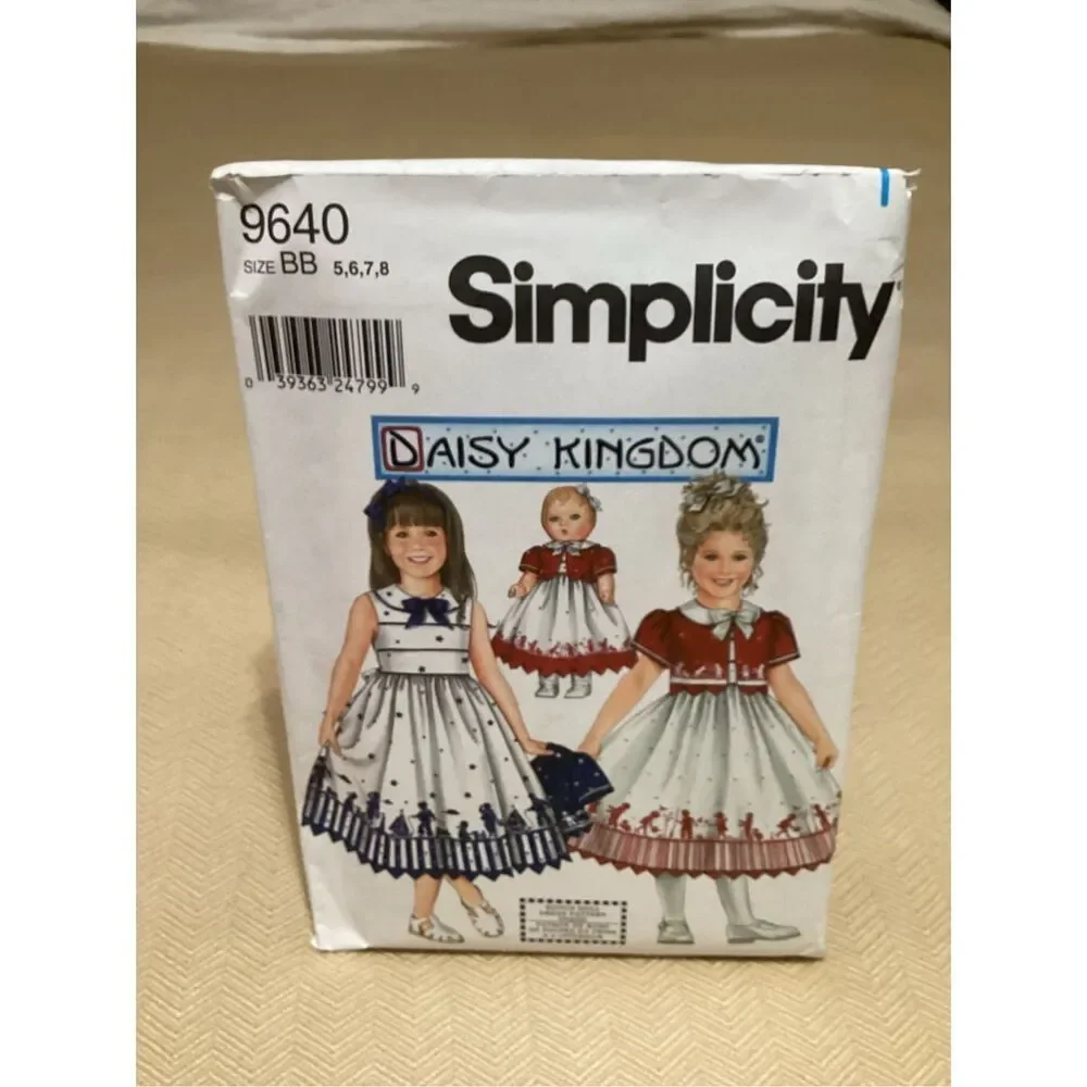 Vintage Sewing Pattern Simplicity Children 9640